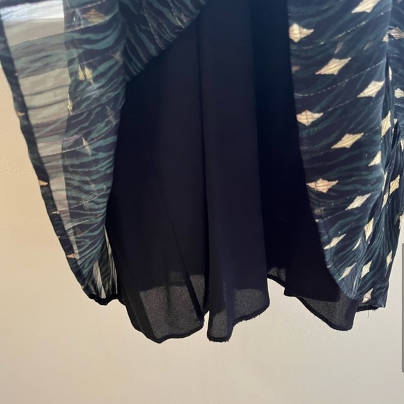 Night Black, Green and Gold mini dress - Picture 7 of 8